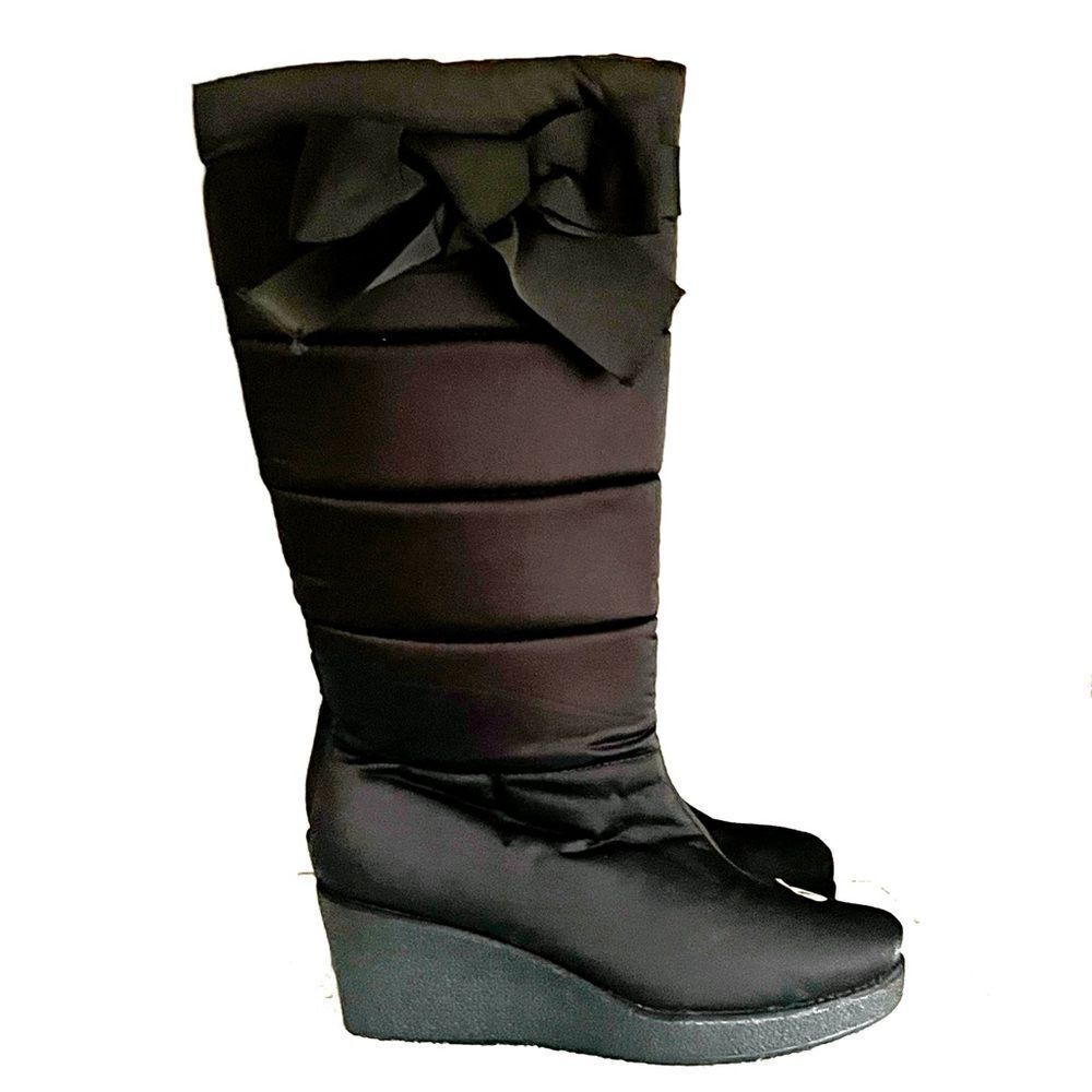 New Unworn Kate Spade Black Cagney New York Puffer Boots Sz 11